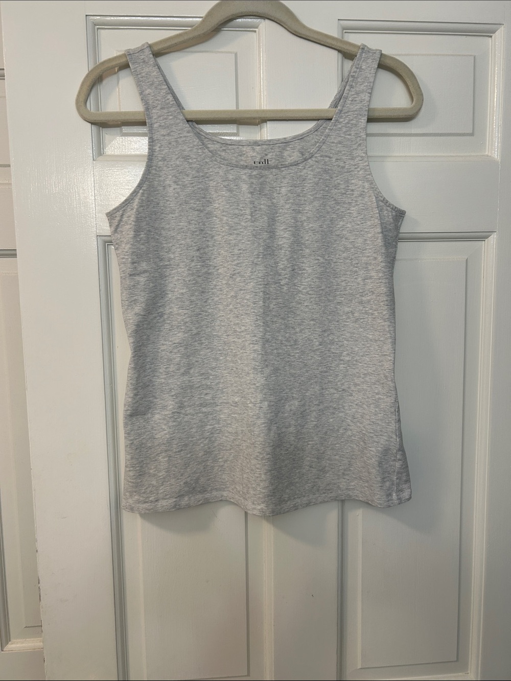 J. Jill Light Heather Gray Scoop “Perfect Tank” Top